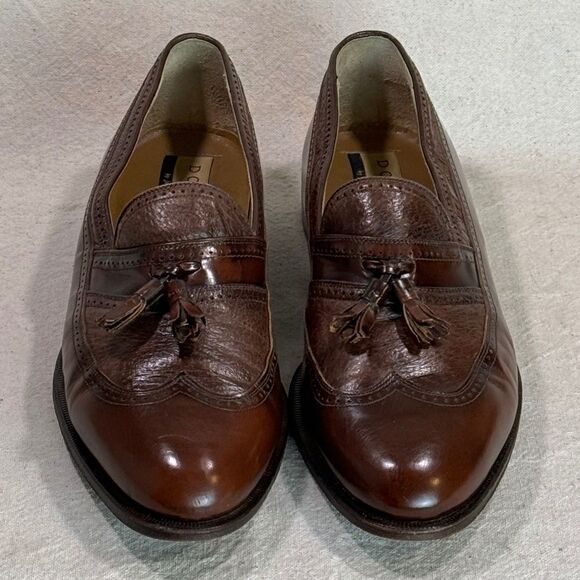 Domani By Johnston & Murphy Wing Tip Tassel Loafers Mens Size 11.5M - Picture 2 of 16